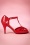 Banned Retro - Secret Love Sandals Années 40 en Rouge Vif 2