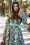 Miss Candyfloss - Lorily Minty Floral Reversible Water Repellent Coat in Mint 6