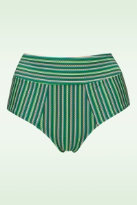 Marlies Dekkers - Slip de bikini taille haute Holi Vintage en vert jardin botanique