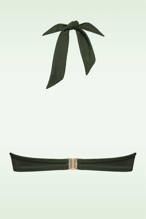 Marlies Dekkers - Royal Navy Balcony Bikini Top in Seaweed Green 5