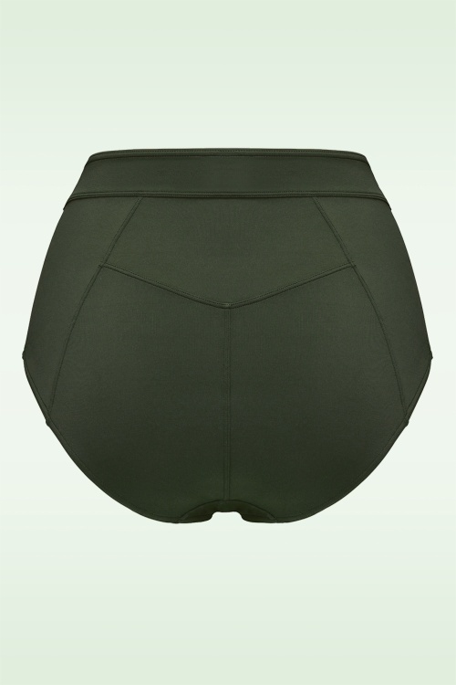 Marlies Dekkers - Royal Navy High Waist bikini broekje in zeewier groen 2