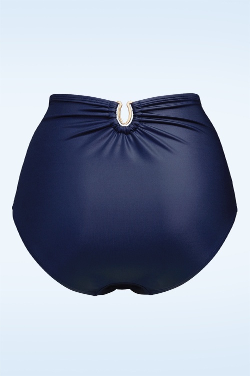 Marlies Dekkers - Bas de bikini taille haute Jet Set en bleu majestueux