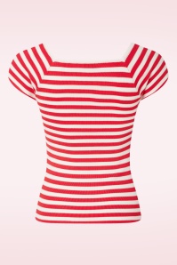 Zilch - Audrey Stripe Top in Blossom 2