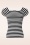 Zilch - Audrey Stripe Top in Black
