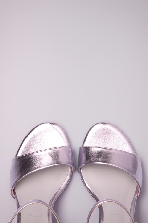 Tamaris - Lesly sandaaltjes in metallic lavendel 3