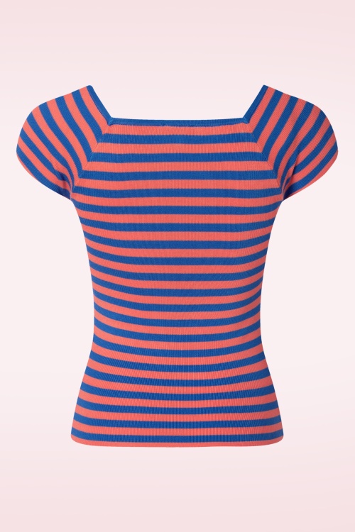 Zilch - Audrey Stripe Top in Candy  2
