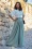 Vintage Chic for Topvintage - Blue Leaf Swing Dress in White