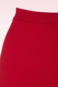Vintage Chic for Topvintage - Ellie Crepe pencil rok in rood 3