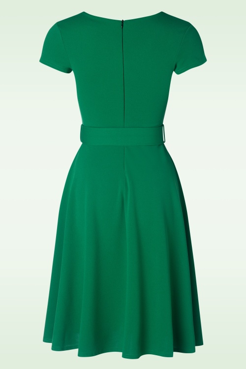 Vintage Chic for Topvintage - Bonnie Swing Dress in Emerald green 2