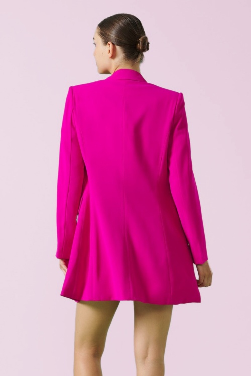 Minueto - Paula Blazer Dress in fluoriserend roze 3