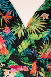 Vintage Chic for Topvintage - Jane Tropical Swing Dress in Multi 3