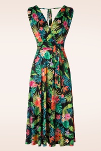 Vintage Chic for Topvintage - Jane Tropical Swing Kleid in Multi