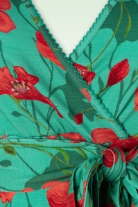 LaLamour - Milly Poppy jurk in groen 3