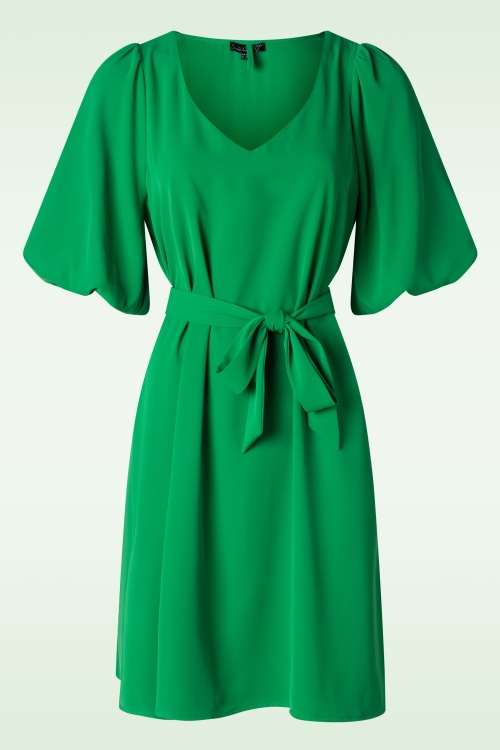 Smashed Lemon - Greta Dress in Green 2