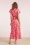 Smashed Lemon - Elena Maxi Dress in Pink and Red 3
