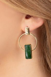 Very Cherry - Modern Days Earrings in Green