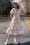 Vintage Chic for Topvintage - Irene Polkadot Cross Over Swing Dress in Navy