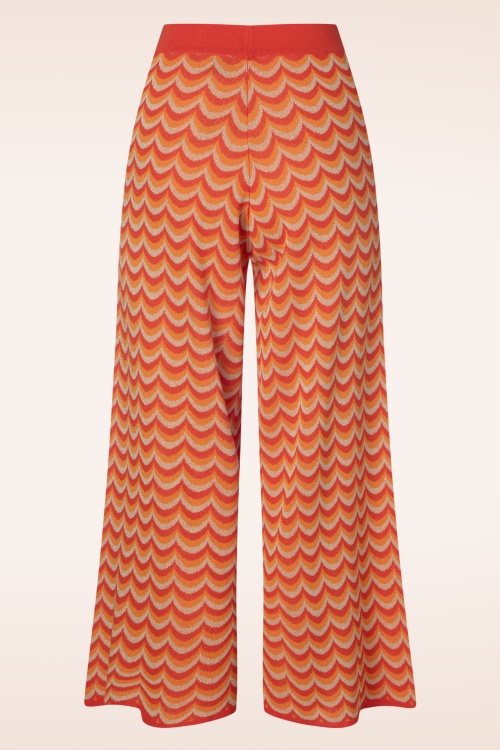 WNT Collection - Jessie Waves Trousers in Orange 2