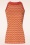 WNT Collection - Jessie Waves Midi Kleid in Orange