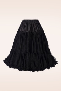 Banned Retro - Queen Size Lola Lifeforms petticoat in zwart 2
