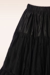 Banned Retro - Queen Size Lola Lifeforms petticoat in zwart 3