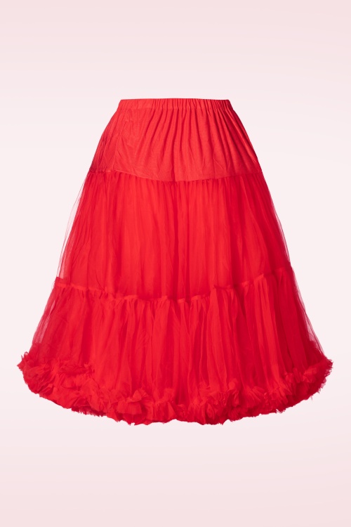 Banned Retro - Queen Size Lola Lifeforms petticoat in rood 2
