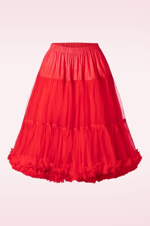 Banned Retro - Queen Size Lola Lifeforms petticoat in rood