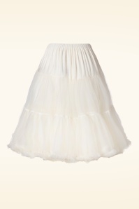 Banned Retro - Queen Size Lola Lifeforms Petticoat in Ivory 2