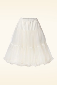 Banned Retro - Queen Size Lola Lifeforms Petticoat in Ivory