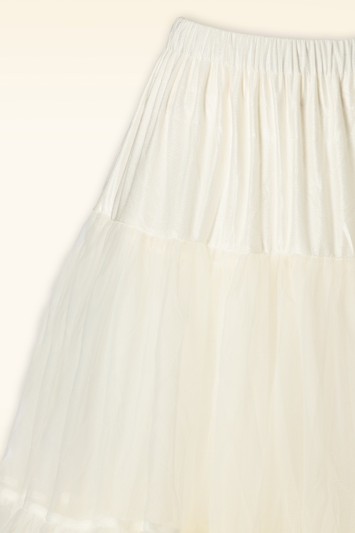 Banned Retro - Queen Size Lola Lifeforms petticoat in ivoor 3