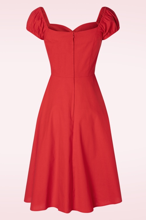 Banned Retro - Dance Day Dress in Red 2