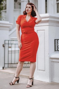 Zoe Vine - Loïs Pencil Dress in Red