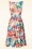 Vintage Chic for Topvintage - Cindi Floral Swing Kleid in Creme 2
