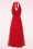 Timeless - Olive halter jurk in rood 2