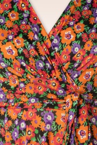 Vintage Chic for Topvintage - Jane Ditsy Flower swing jurk in multi 3