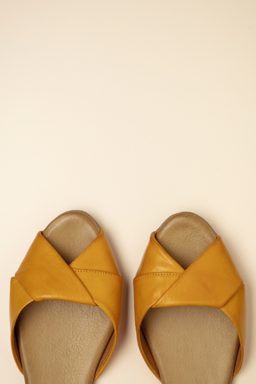 Miz Mooz - Kendria Sandals in Ochre Yellow 2