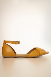 Miz Mooz - Kendria Sandals in Ochre Yellow