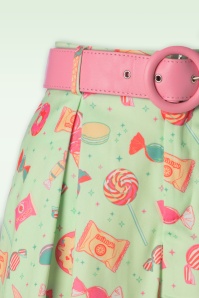 Vixen - Candy Belted Shorts in Mint 3