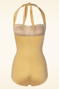 Esther Williams - Classic Fifties One Piece Badeanzug in Gold  2