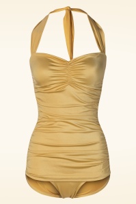 Esther Williams - Classic Fifties One Piece badpak in goud