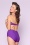 Esther Williams - Bas de bikini classique en violet 