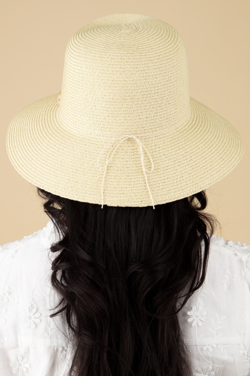 Amici - Cisi stro bucket hoed in naturel 3
