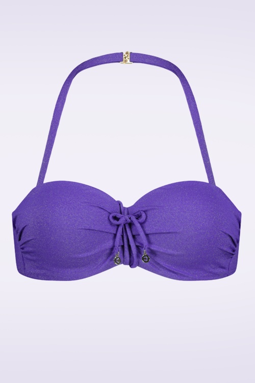 Cyell - Haut de bikini rembourré Evening Glam en violet 8