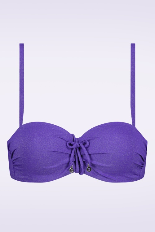 Cyell - Haut de bikini rembourré Evening Glam en violet 2
