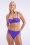 Cyell - Bas de bikini taille mi-haute Evening Glow en violet 2