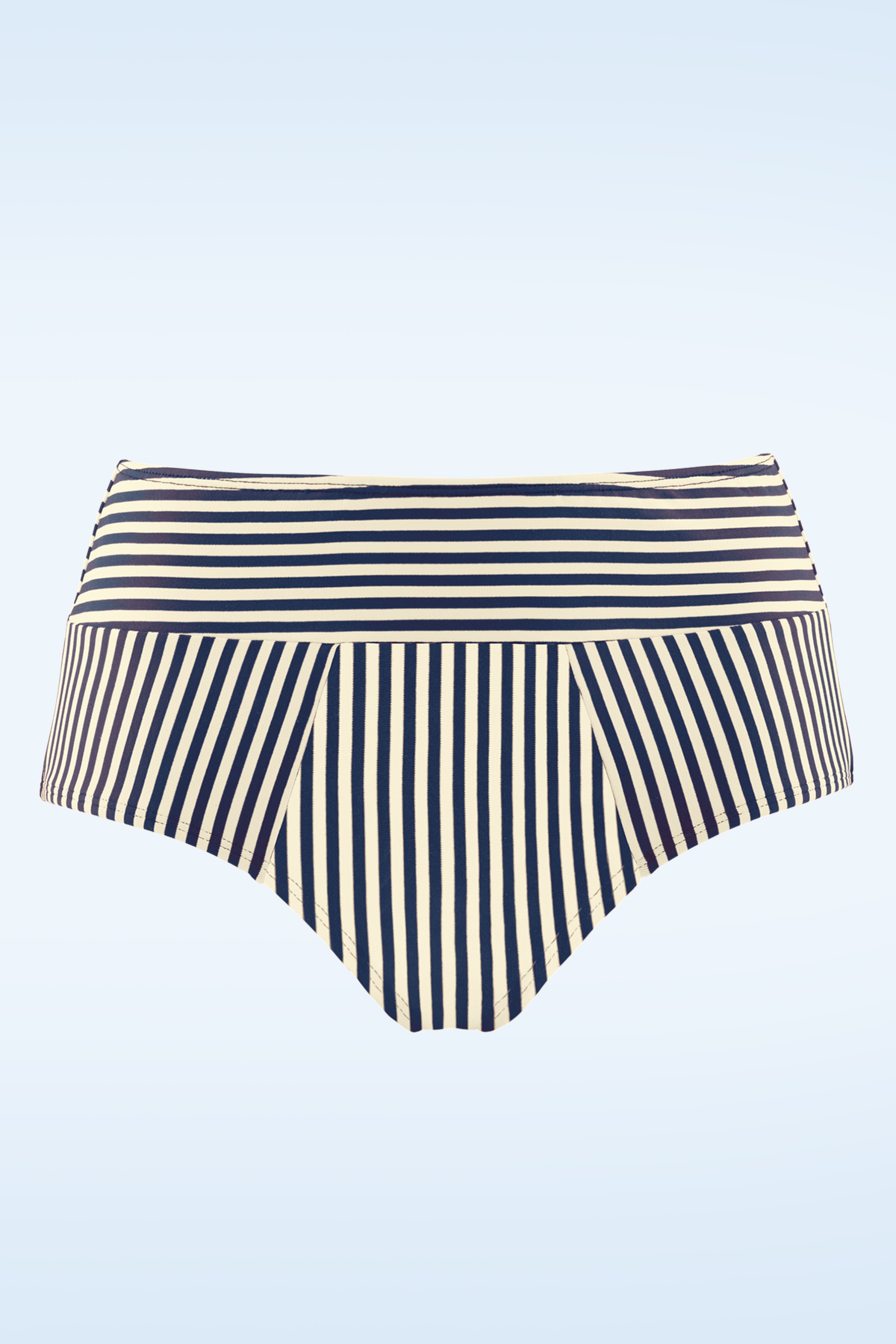Marlies Dekkers - Holi Vintage bikinibroekje met hoge taille in blauw en ecru 4
