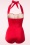 Esther Williams - Klassiek jaren vijftig eendelig badpak in rood 4