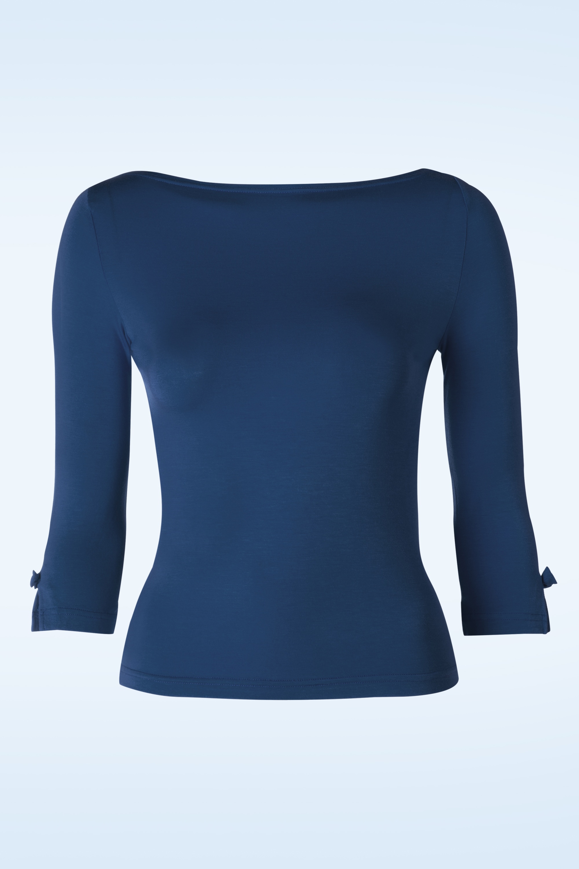 Banned Retro - Modern Love Top in marineblauw