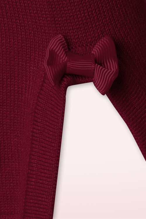 Banned Retro - 50s Addicted Sweater in Burgundy 3