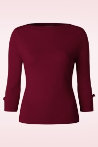 Banned Retro - 50s Addicted Sweater in Burgundy